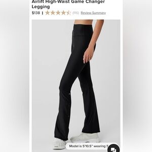 NWT Alo Yoga Airlift high-waist game changer legging - black - xxs